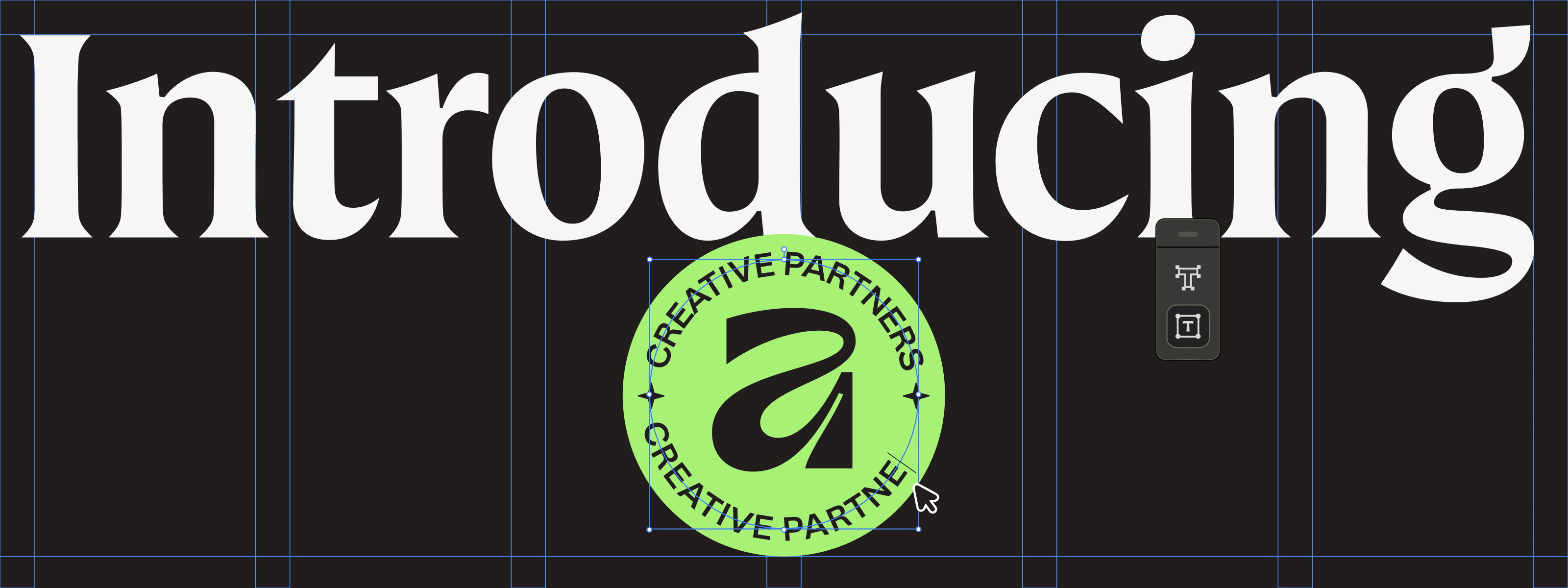Affinity Creative Partners announcement graphic with logo and headline on dark background