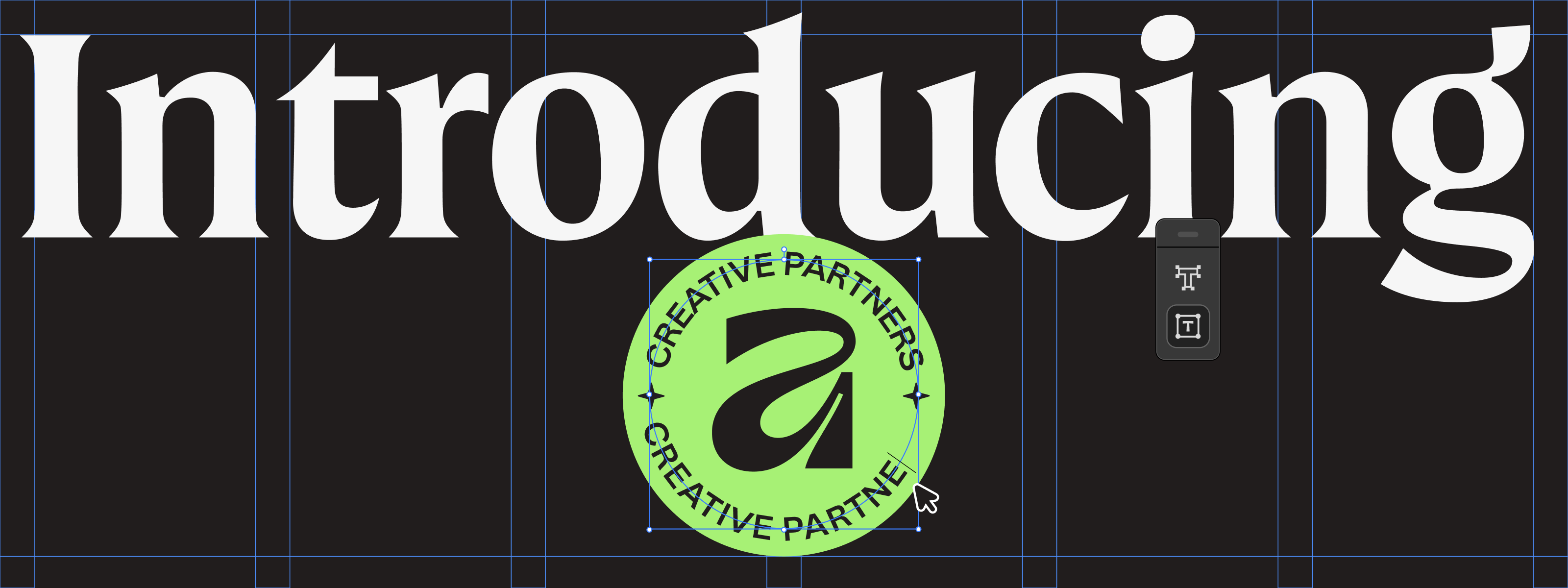 Affinity Creative Partners announcement graphic with logo and headline on dark background