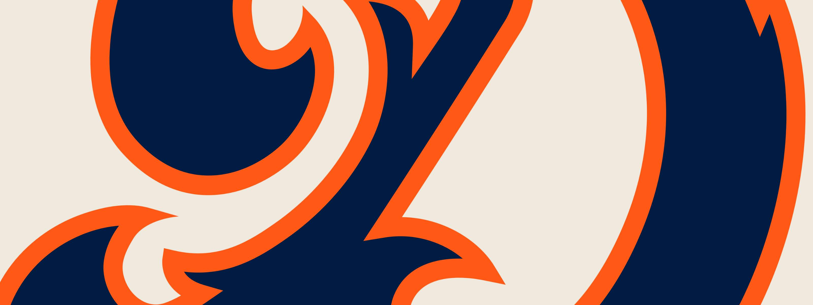 Primo piano di un'illustrazione vettoriale realizzata con Affinity, che mostra forme curve decise e un tratto pulito in uno stile tipico dei loghi.